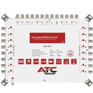 ATC ΠΟΛΥΔΙΑΚΟΠΤΗΣ ATC-1316 (3 Sat + 1 Ter / 16 Εξόδοι)